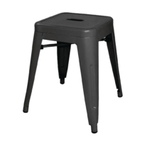 Bistro Stool | Black | Steel | 46(H)x40x40cm