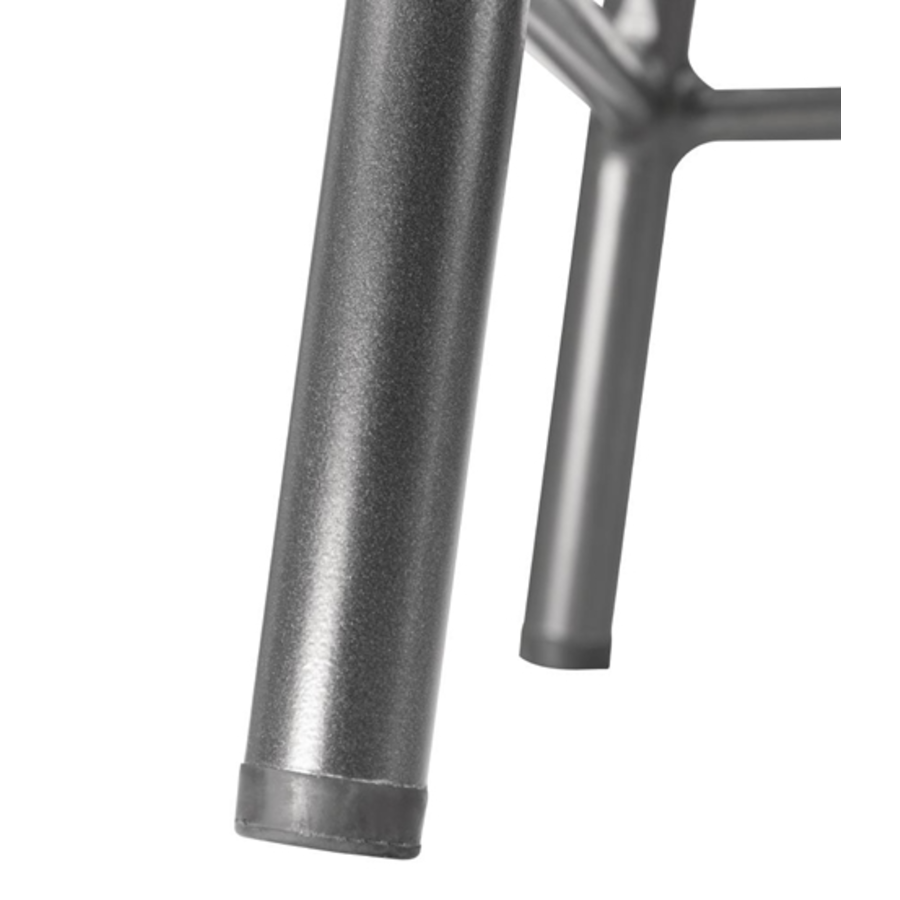 Tabouret Cantina Bistro | Bois-Gris métallisé | 47(h)x40x40cm | 4 pièces