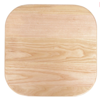 Tabouret Cantina Bistro | Bois-Gris métallisé | 47(h)x40x40cm | 4 pièces