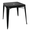 Bolero Bistro Table | Black | Steel | 76(h)x66x66cm