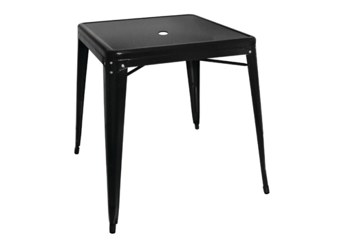  Bolero Bistro Table | Black | Steel | 76(h)x66x66cm 