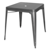 Bolero Bistro Table | Gray | Steel | 76(h)x66x66cm
