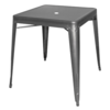 Table de bistrot | Gris | Acier | 76(h)x66x66cm