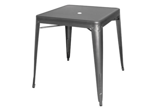  Bolero Bistro Table | Gray | Steel | 76(h)x66x66cm 