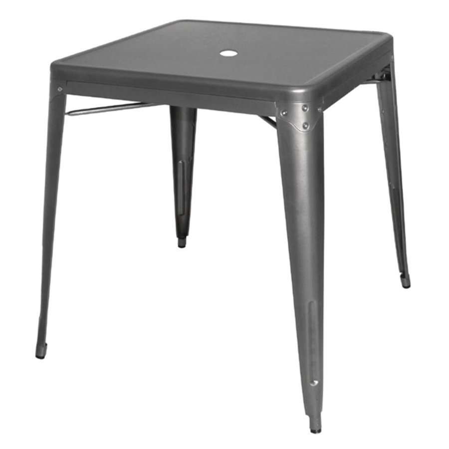 Bistro Table | Gray | Steel | 76(h)x66x66cm