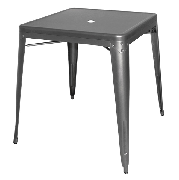 Buy Bistro Table Gray Steel 76(h)x66x66cm online HorecaTraders