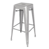 Bolero Tabouret de bar Bistro | Argent | Acier | 77x(h)x42,5x42,5cm Bolero Tabouret de bar Bistro | Argent | Acier | 77x(h)x42,5x42,5cm