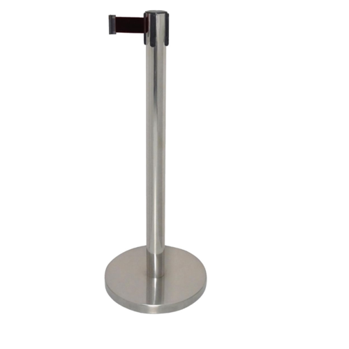  Bolero Barrier Post with Black Ribbon | stainless steel | 3M 