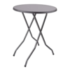 HorecaTraders Barcelona standing table | Gray | Foldable | 110(h)x85cm