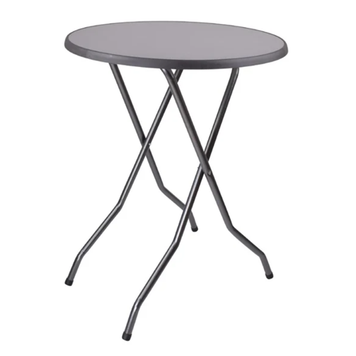  HorecaTraders Barcelona standing table | Gray | Foldable | 110(h)x85cm 