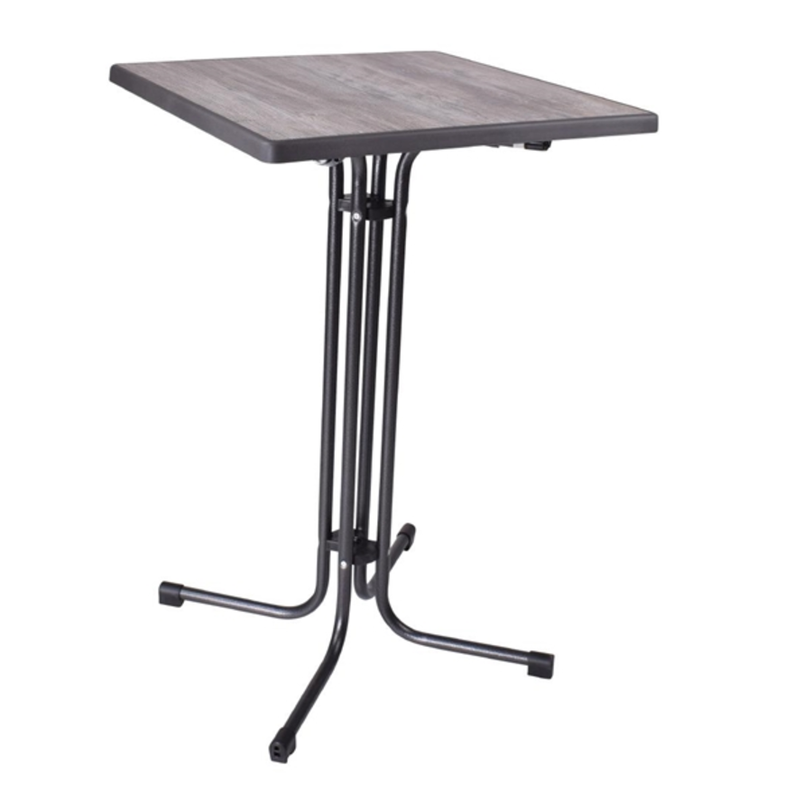 Limburg standing table | vintage | Foldable | Square | 110(h)x85x85cm