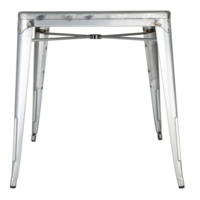 Bistro Table | Galvanized Steel | Square | 76.5(h)x66.8x66.8cm