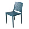 HorecaTraders Baltimore Stackable Chair | Blue | 82(h)x56x46cm