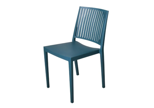  HorecaTraders Baltimore Stackable Chair | Blue | 82(h)x56x46cm 