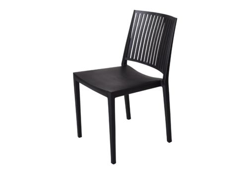  HorecaTraders Baltimore Stacking Chair | Black | 82(h)x56x45cm 
