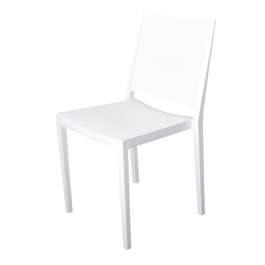 Chaise empilable Florence | Blanc | 82(h)x56x46cm