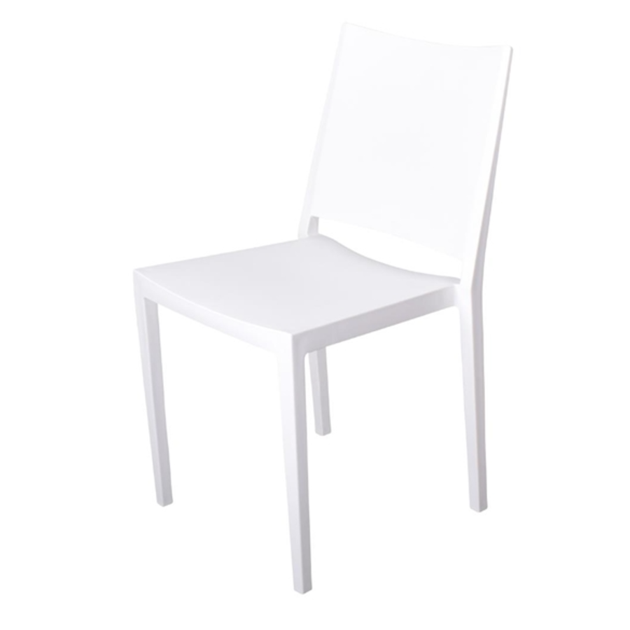 Florence Stackable Chair | White | 82(h)x56x46cm
