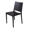HorecaTraders Florence Stackable Chair | Black | 82(h)x56x46cm
