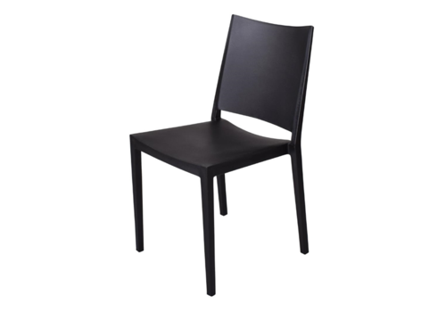  HorecaTraders Florence Stackable Chair | Black | 82(h)x56x46cm 