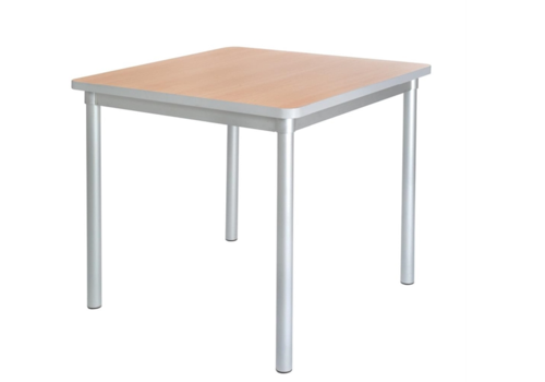  HorecaTraders Table à manger carrée Enviro | Effet bouleau | 71(h)x75x75cm 