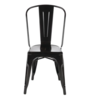 Bolero Steel Chair | Black | 85.5(h)x44.5x52cm