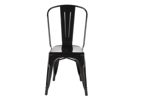  Bolero Steel Chair | Black | 85.5(h)x44.5x52cm 