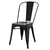 Steel Chair | Black | 85.5(h)x44.5x52cm