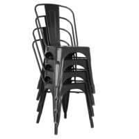 Steel Chair | Black | 85.5(h)x44.5x52cm