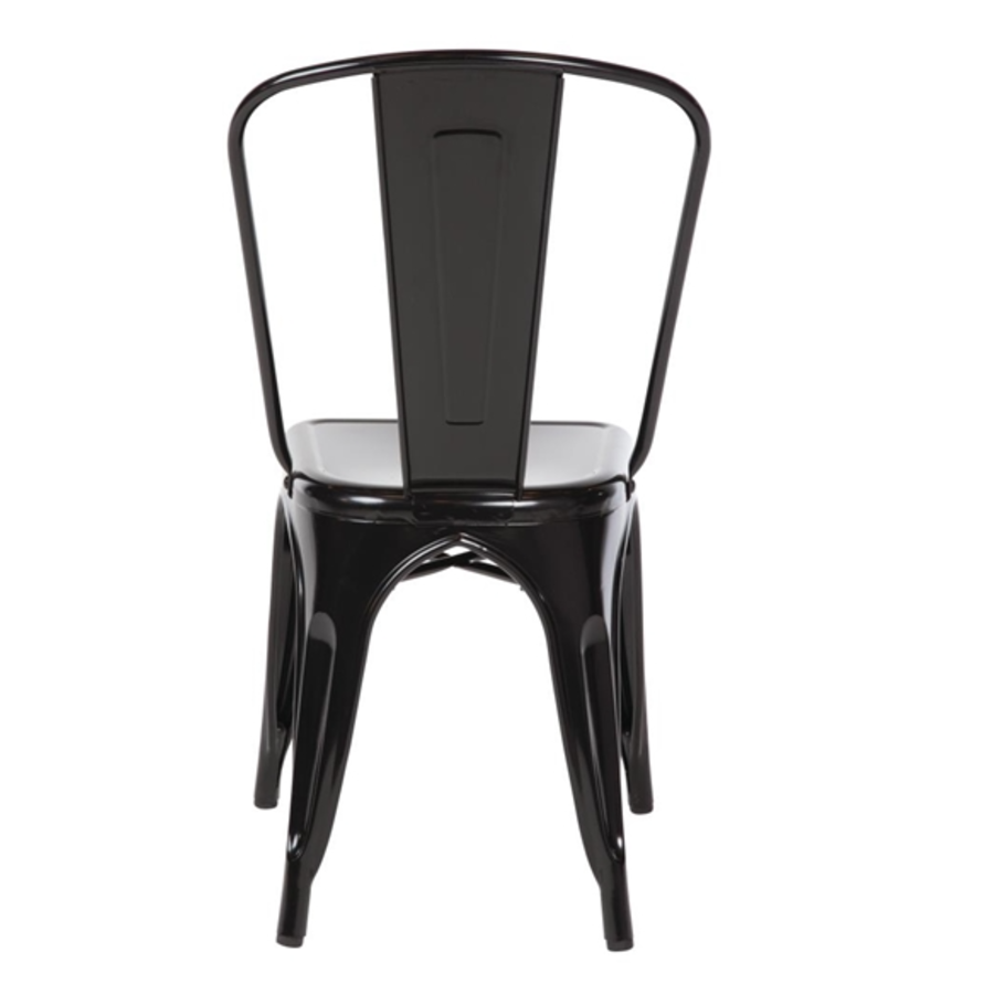 Steel Chair | Black | 85.5(h)x44.5x52cm