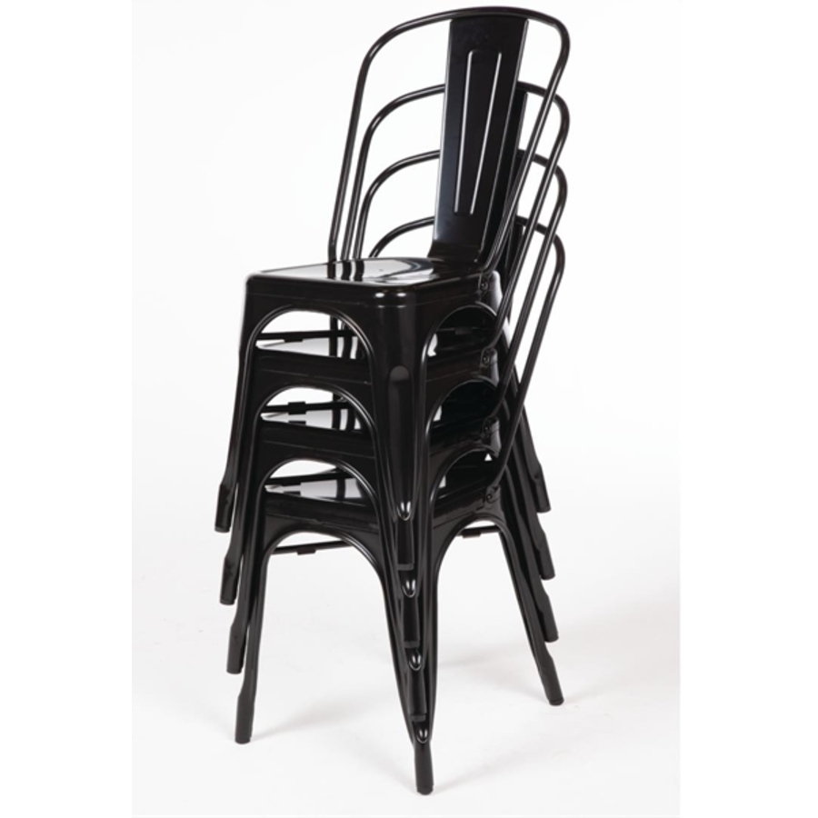 Steel Chair | Black | 85.5(h)x44.5x52cm