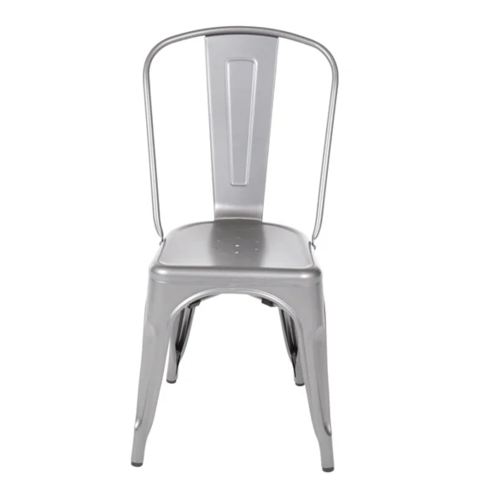  Bolero Steel Chair | Gray | 85.5(h)x44.5x52cm 