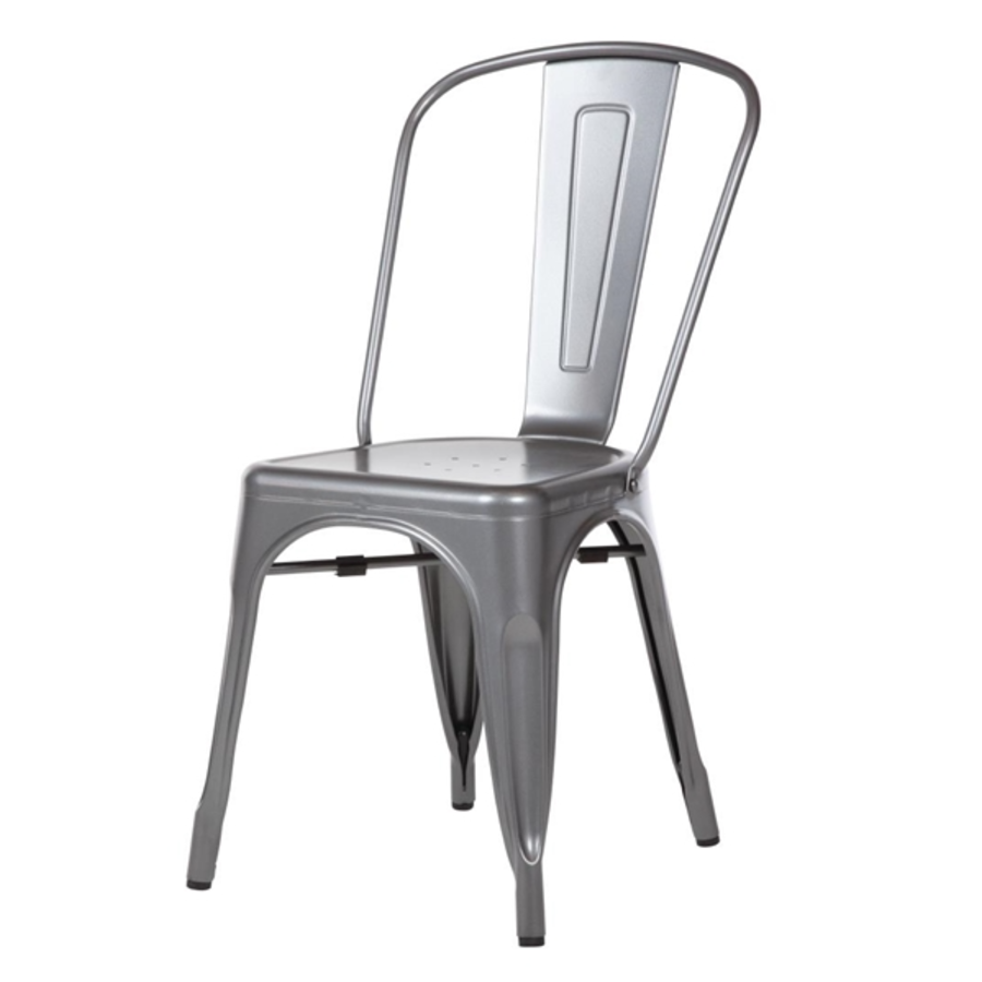 Steel Chair | Gray | 85.5(h)x44.5x52cm