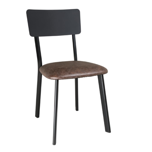  Bolero Chaise Vintage | Moka | 85,5(h)x42,8x54cm | 4 pièces 