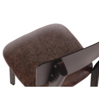 Vintage Stuhl | Mokka | 85,5 (h) x 42,8 x 54 cm | 4 Stück