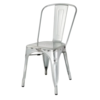 Bolero Steel Chair | Galvanized | 85(h)x42.8x51cm