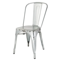 Steel Chair | Galvanized | 85(h)x42.8x51cm