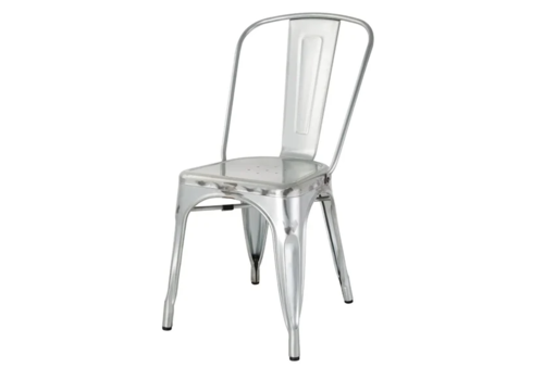  Bolero Chaise en acier | Galvanisé | 85(h)x42,8x51cm 