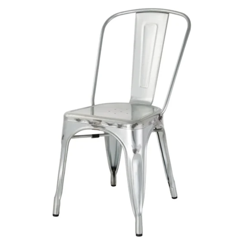  Bolero Chaise en acier | Galvanisé | 85(h)x42,8x51cm 