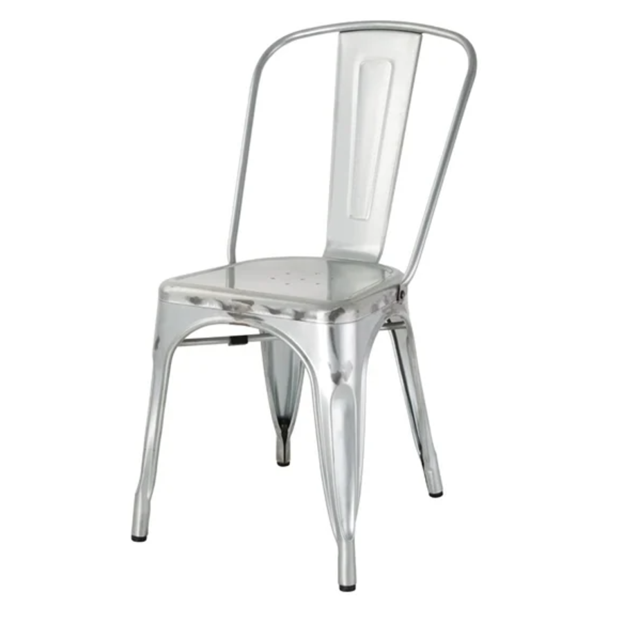 Steel Chair | Galvanized | 85(h)x42.8x51cm