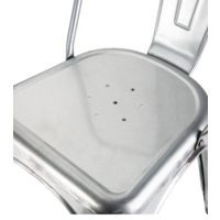 Steel Chair | Galvanized | 85(h)x42.8x51cm