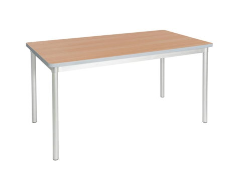  HorecaTraders Enviro Rectangular Table | Birch Effect | 71(h)x140x75cm 