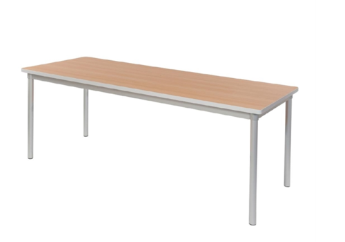  HorecaTraders Enviro Rectangular Table | Birch Effect | 71(h)x180x75cm 