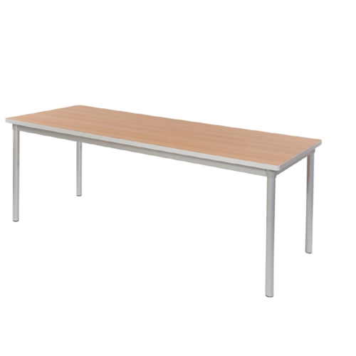  HorecaTraders Table rectangulaire Enviro | Effet bouleau | 71(h)x180x75cm 