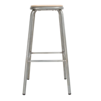 Cantina Bar Stool with Wooden Seat | Galvanized Steel | 78(h)x40x40cm