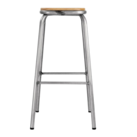 Cantina Bar Stool with Wooden Seat | Galvanized Steel | 78(h)x40x40cm