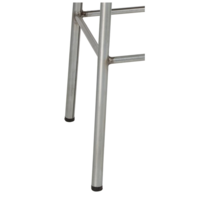 Cantina Bar Stool with Wooden Seat | Galvanized Steel | 78(h)x40x40cm