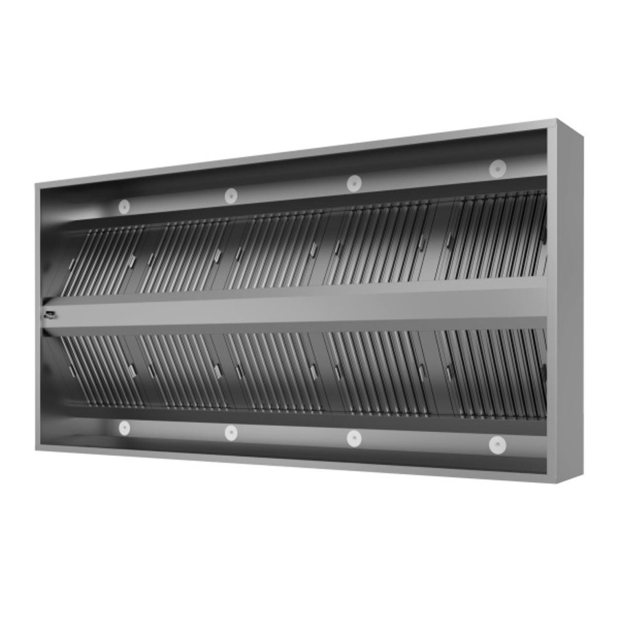 Hotte aspirante îlot | acier inoxydable | 5 formats | 230 V