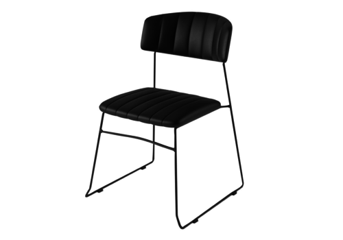  HorecaTraders Mundo Chair | Black | 79(h)x55x54cm 