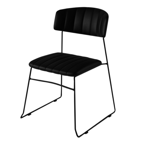  HorecaTraders Mundo Chair | Black | 79(h)x55x54cm 