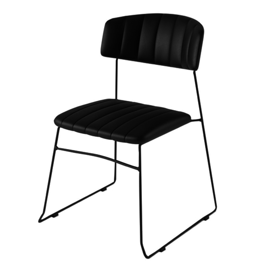 Chaise Mundo | Noir | 79(h)x55x54cm